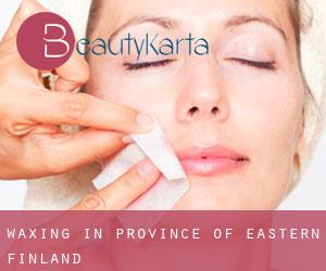 Waxing in Province of Eastern Finland